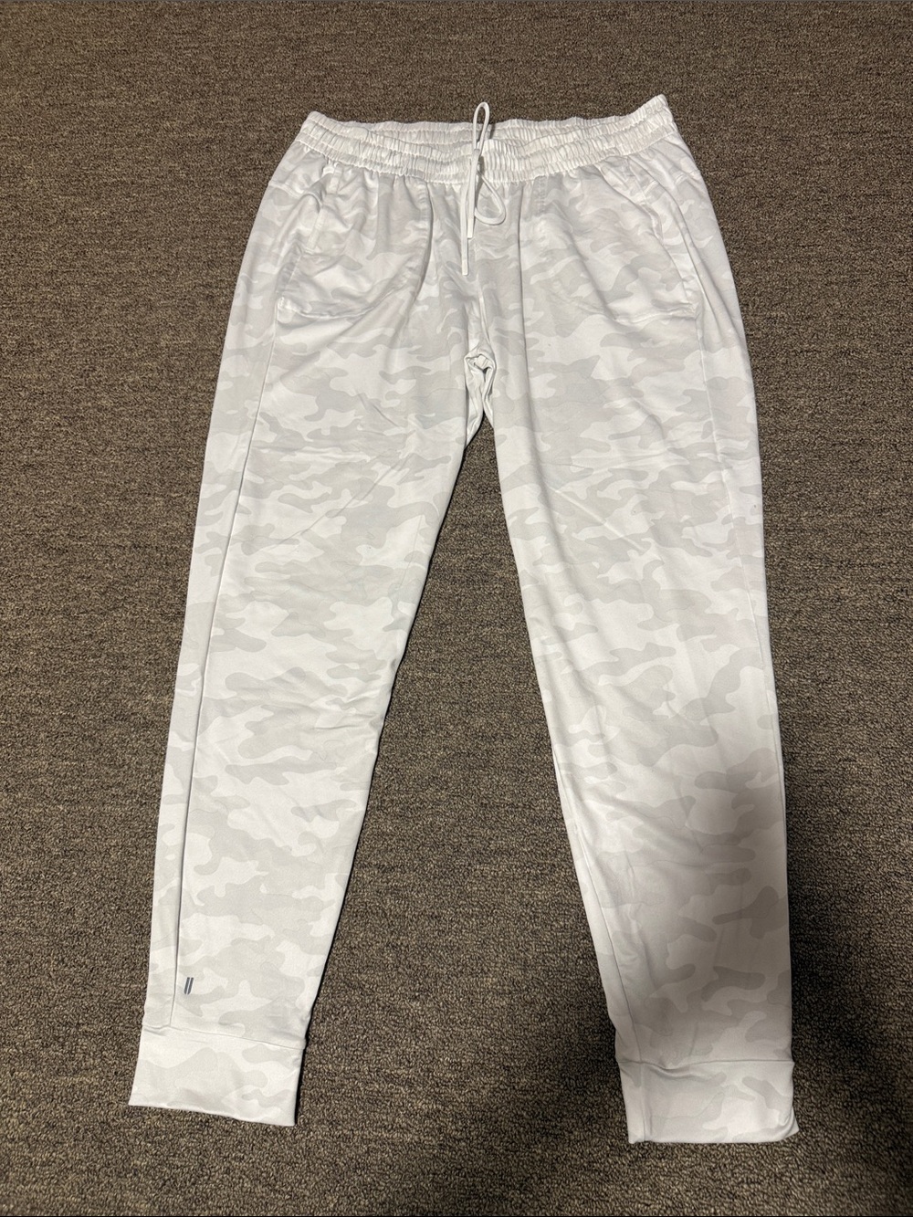 NOBULL White Light Gray Camo Jogger Sweatpants
